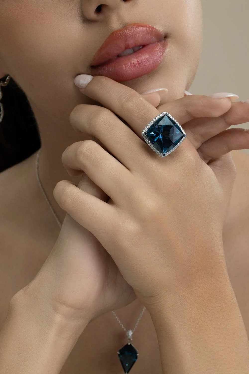 Diamond London Blue Topaz