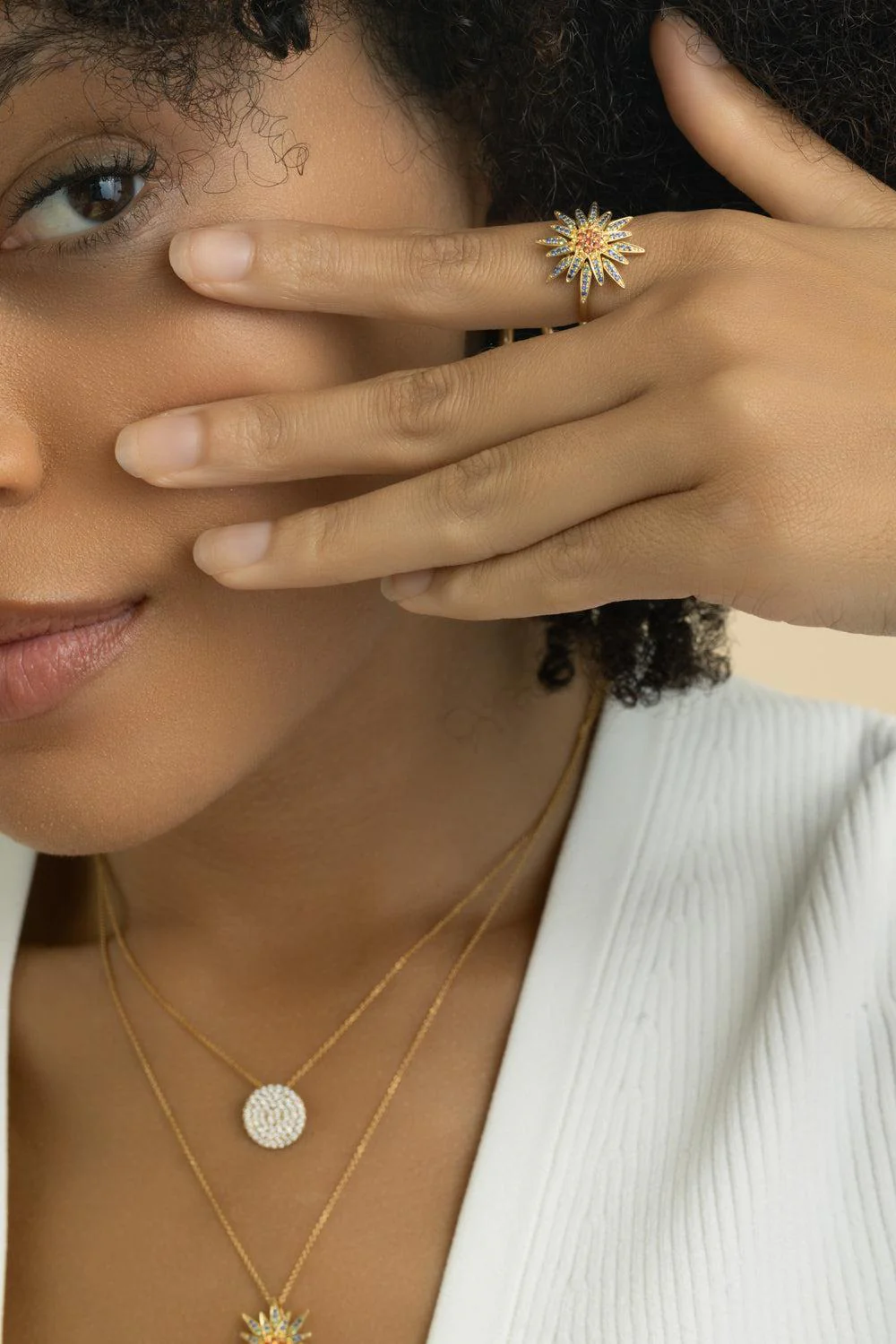Multi Star Sapphire Ring - Image 2