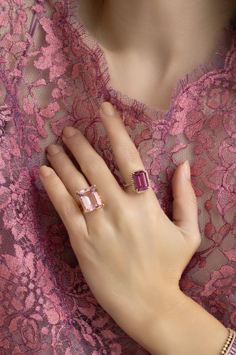 Pink Morganite Ring - Image 4