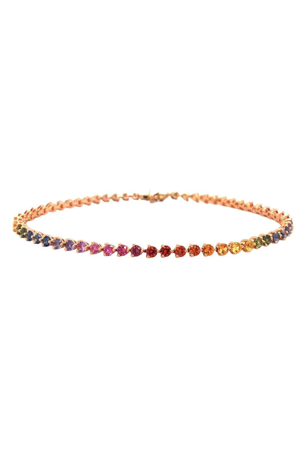 Rainbow Sapphire Tennis Bracelet