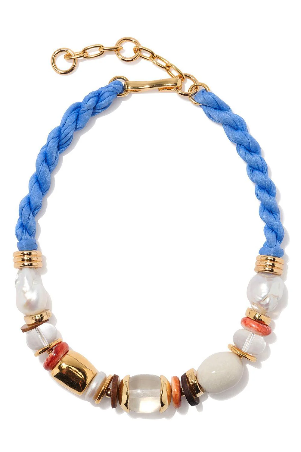 Blue Sea Glass Beach Necklace