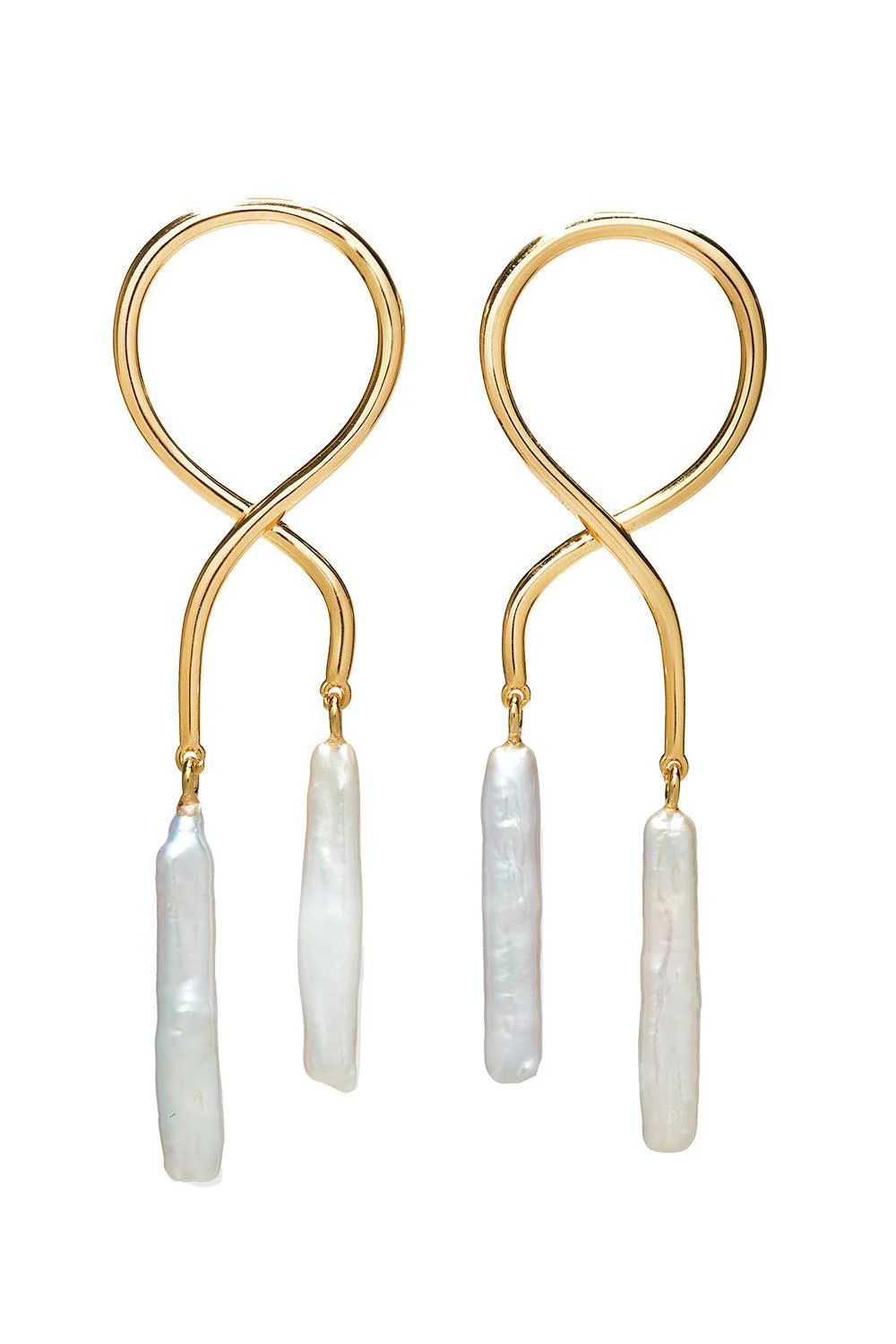 Etiene Pearl Stick Earrings