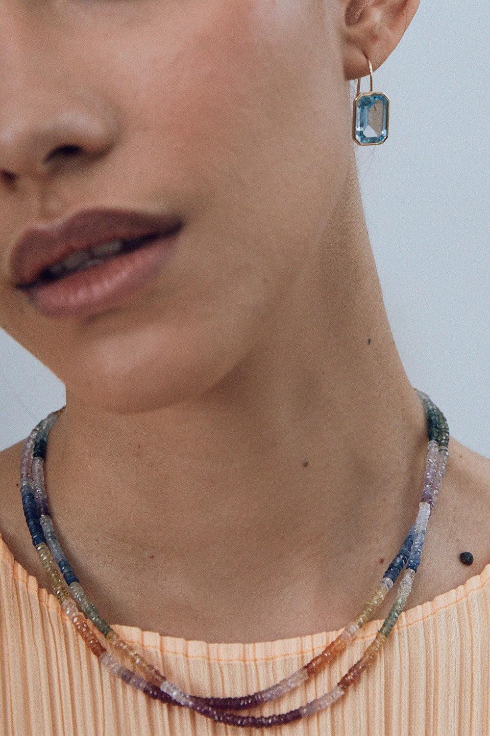 Blue Topaz Aria Earrings - Image 2