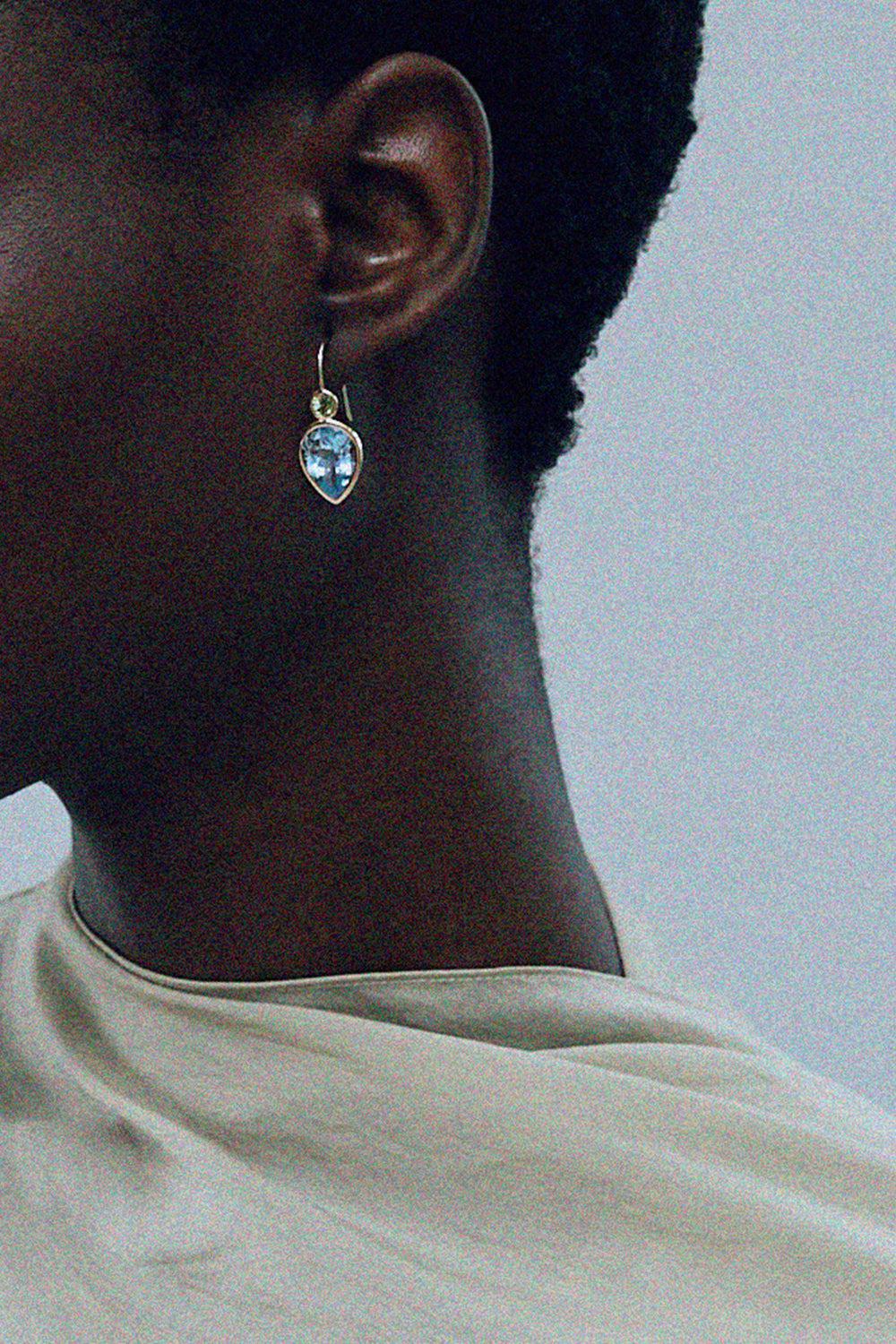 Blue Topaz Hera Earrings - Image 2