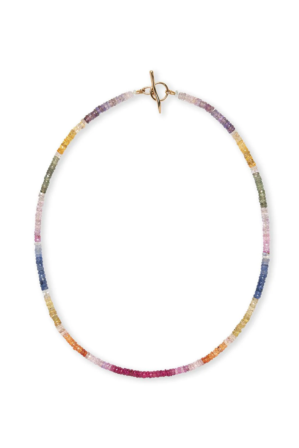 Brilliant Sapphire Bead Necklace