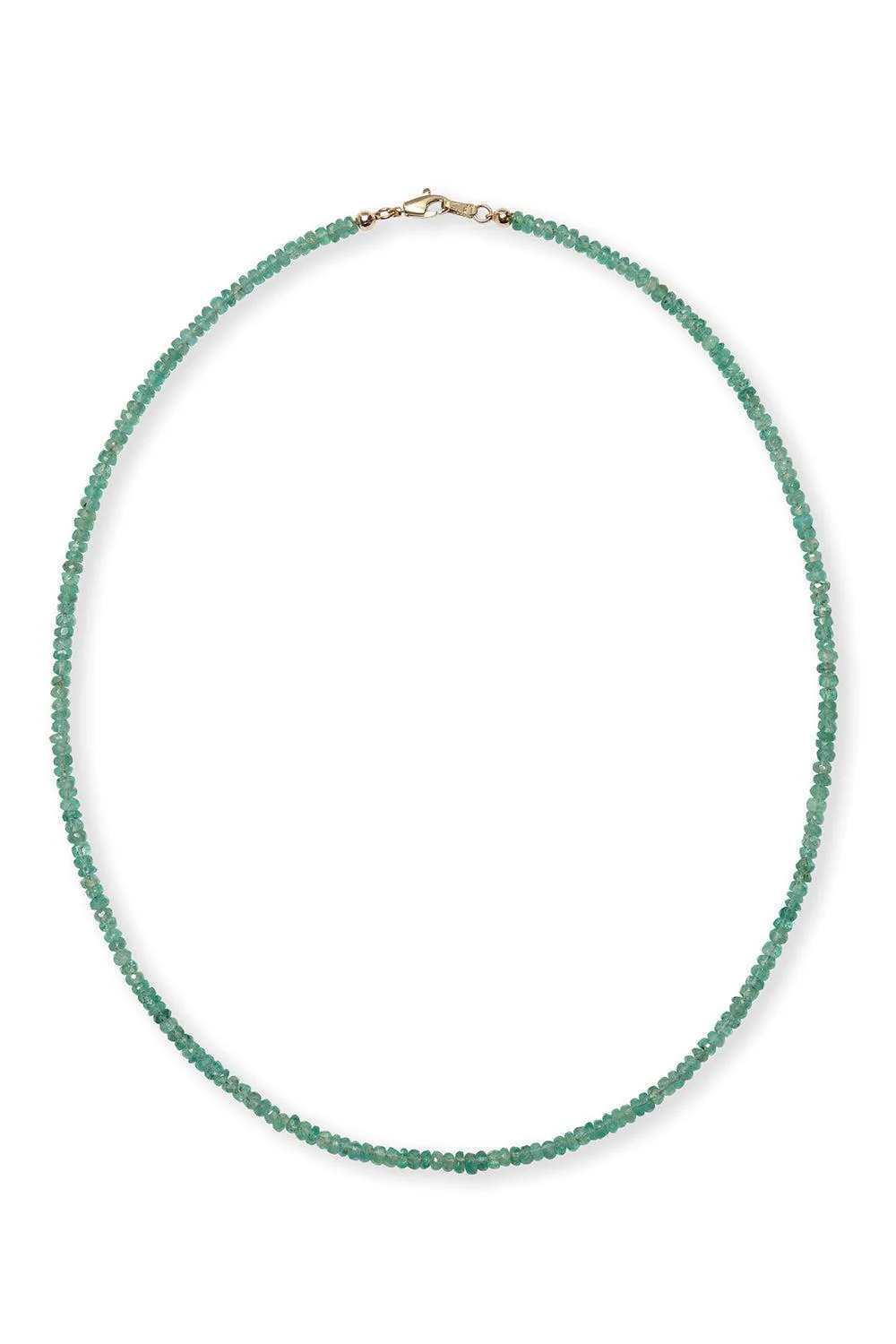 Emerald Tiny Beaded Necklace