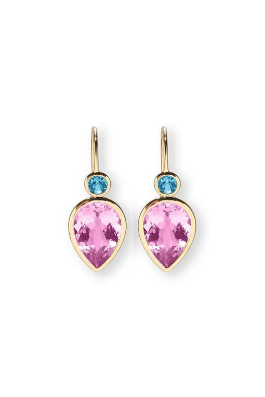 Pink Topaz Hera Earrings
