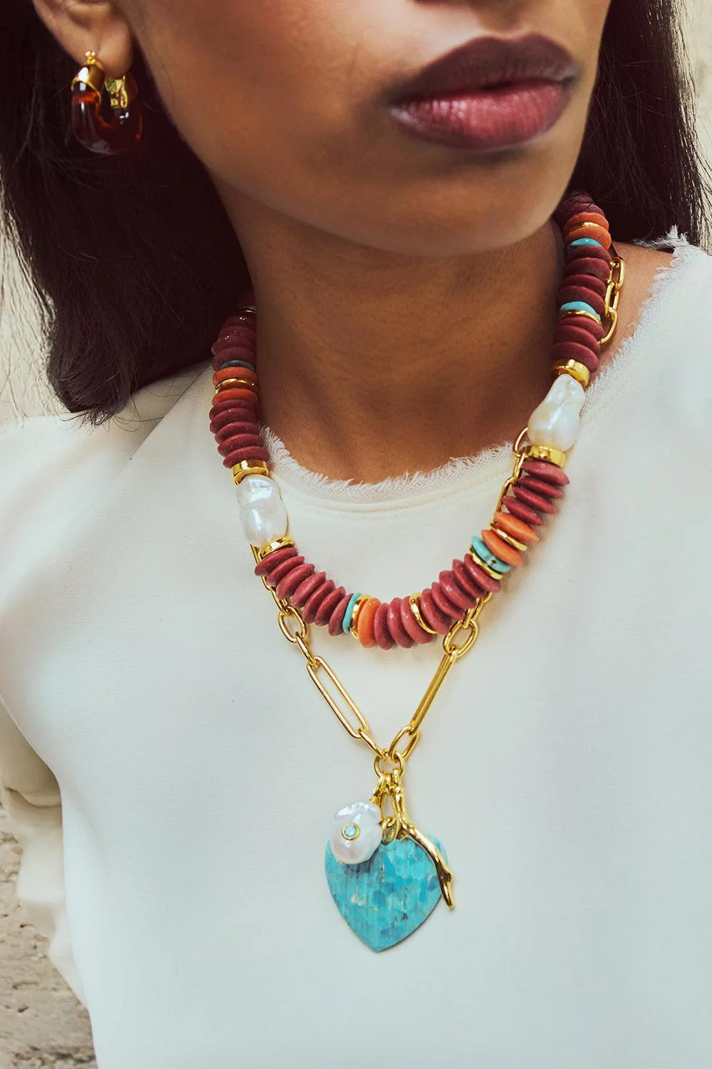 Flora Heart Necklace - Image 2