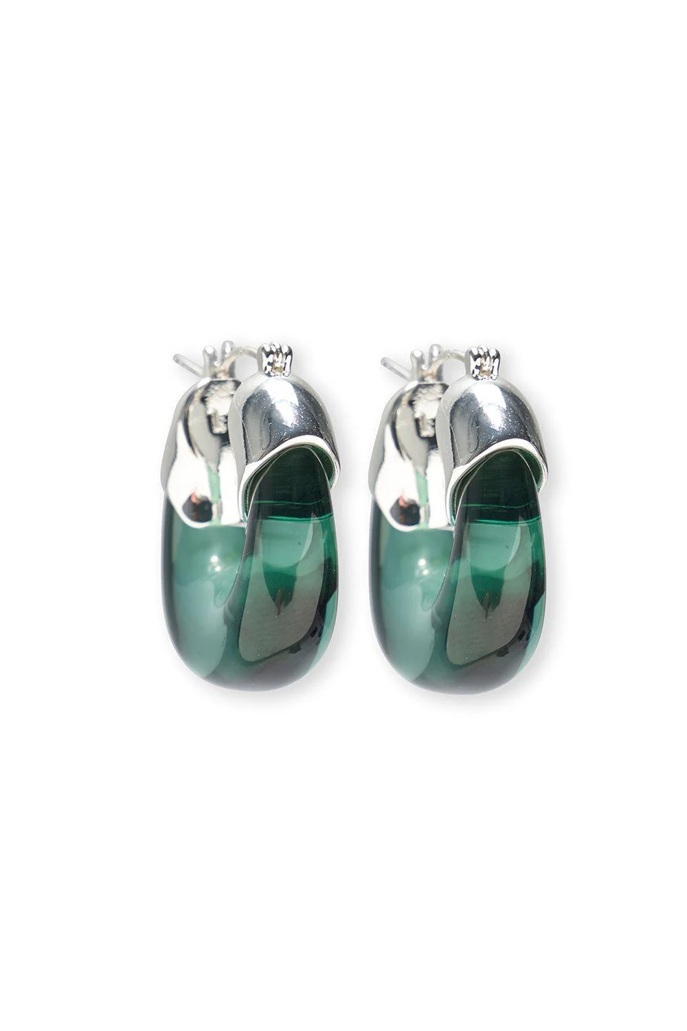 Forest Mini Organic Hoop Earrings