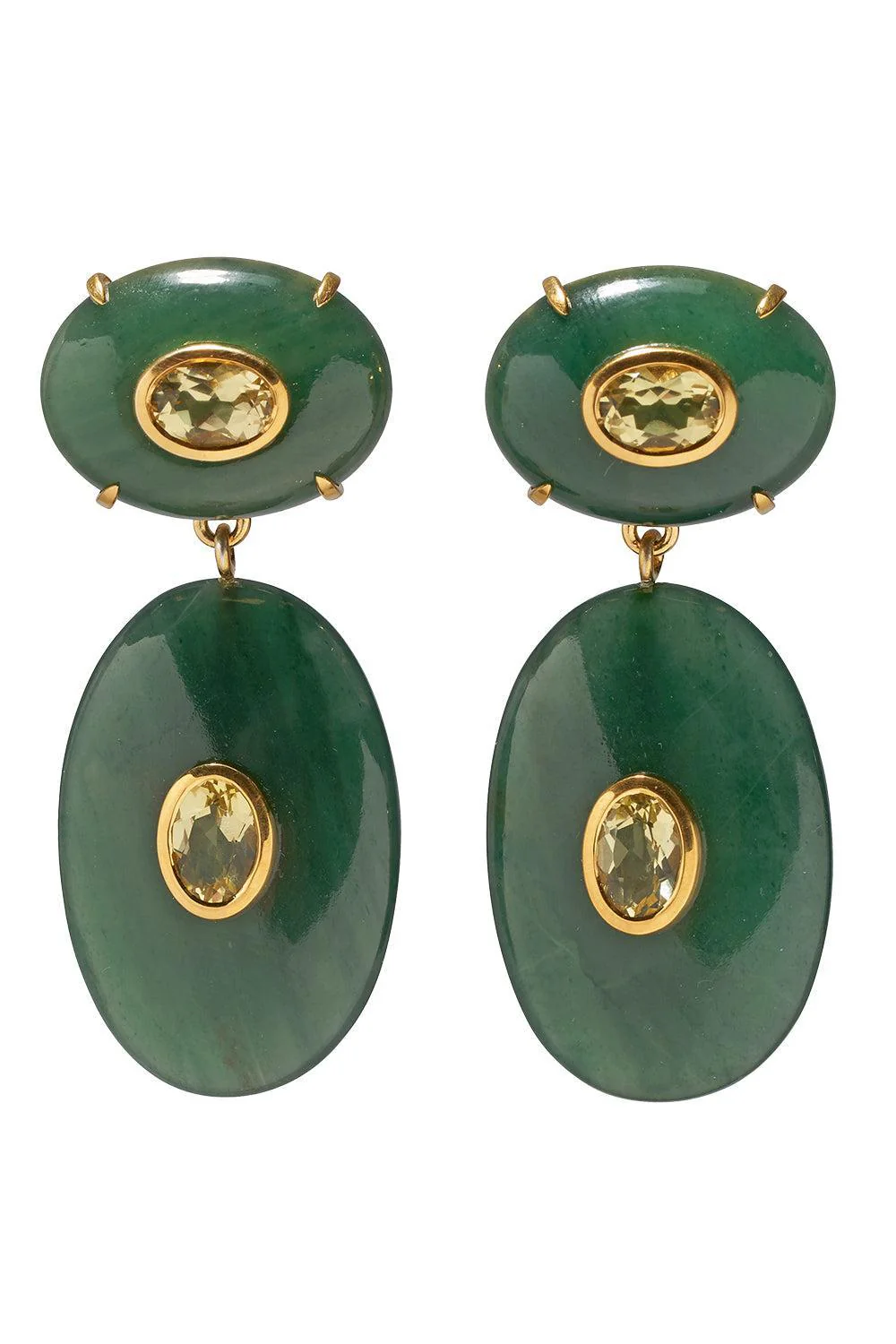 Green Jade Dorothy Earrings