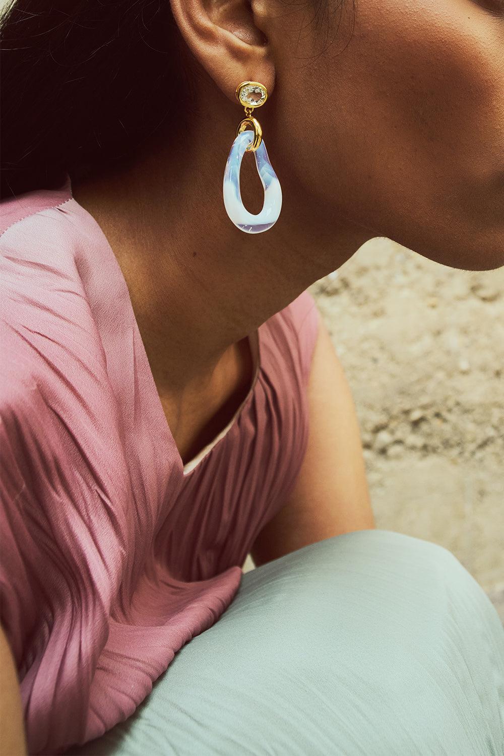 Opalescent Galina Earrings - Image 3