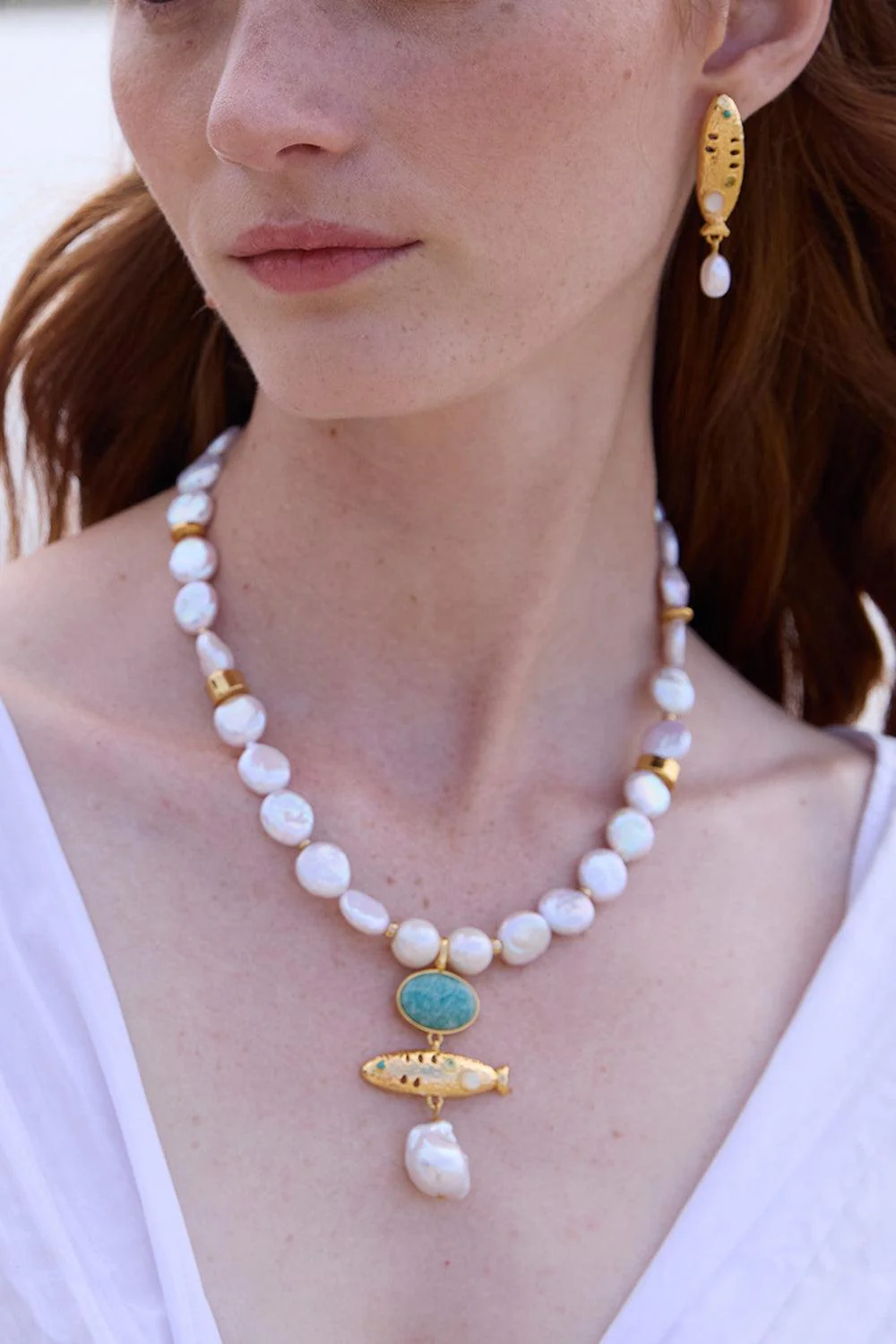 Sardinia Pearl Earrings - Image 2