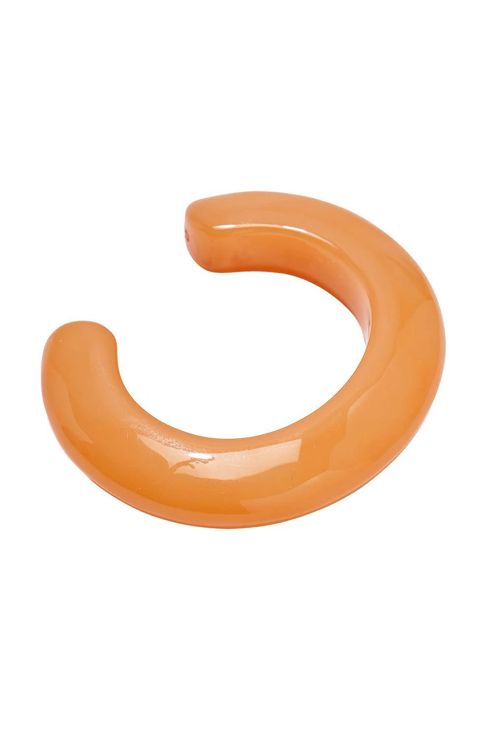 Tangerine Thin Ridge Cuff Bracelet