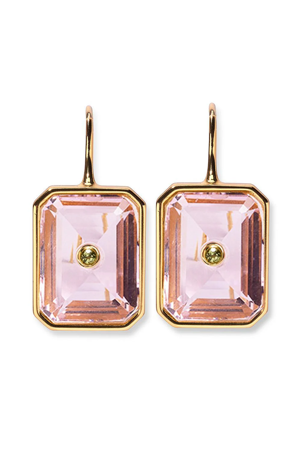Pale Pink Tile Earrings