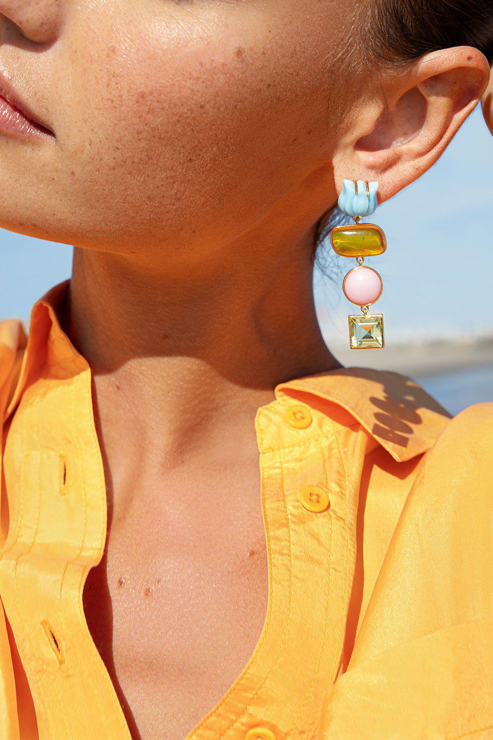 Tropical Tulip Earrings - Image 2