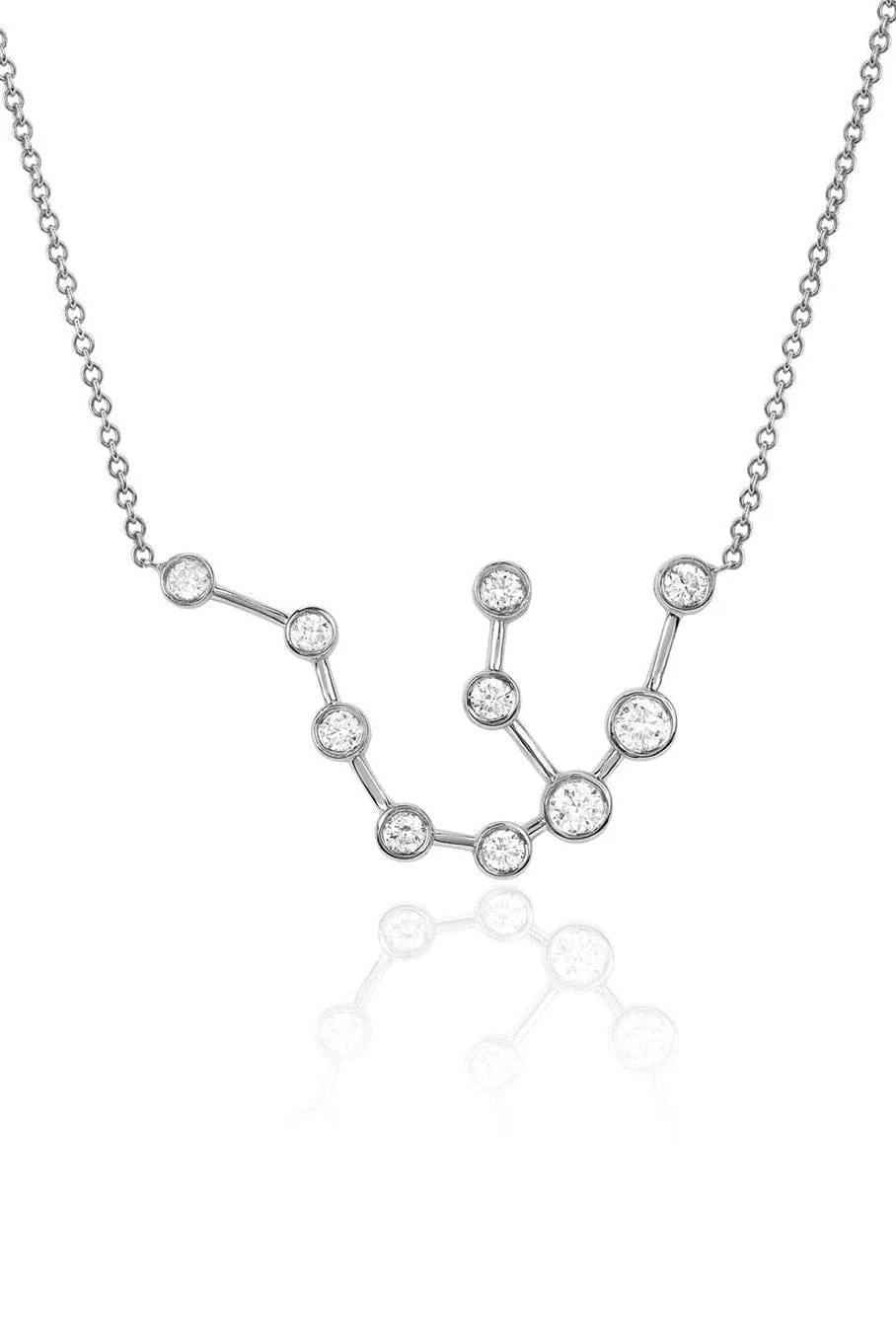 Diamond Aquarius Constellation Necklace - Image 3