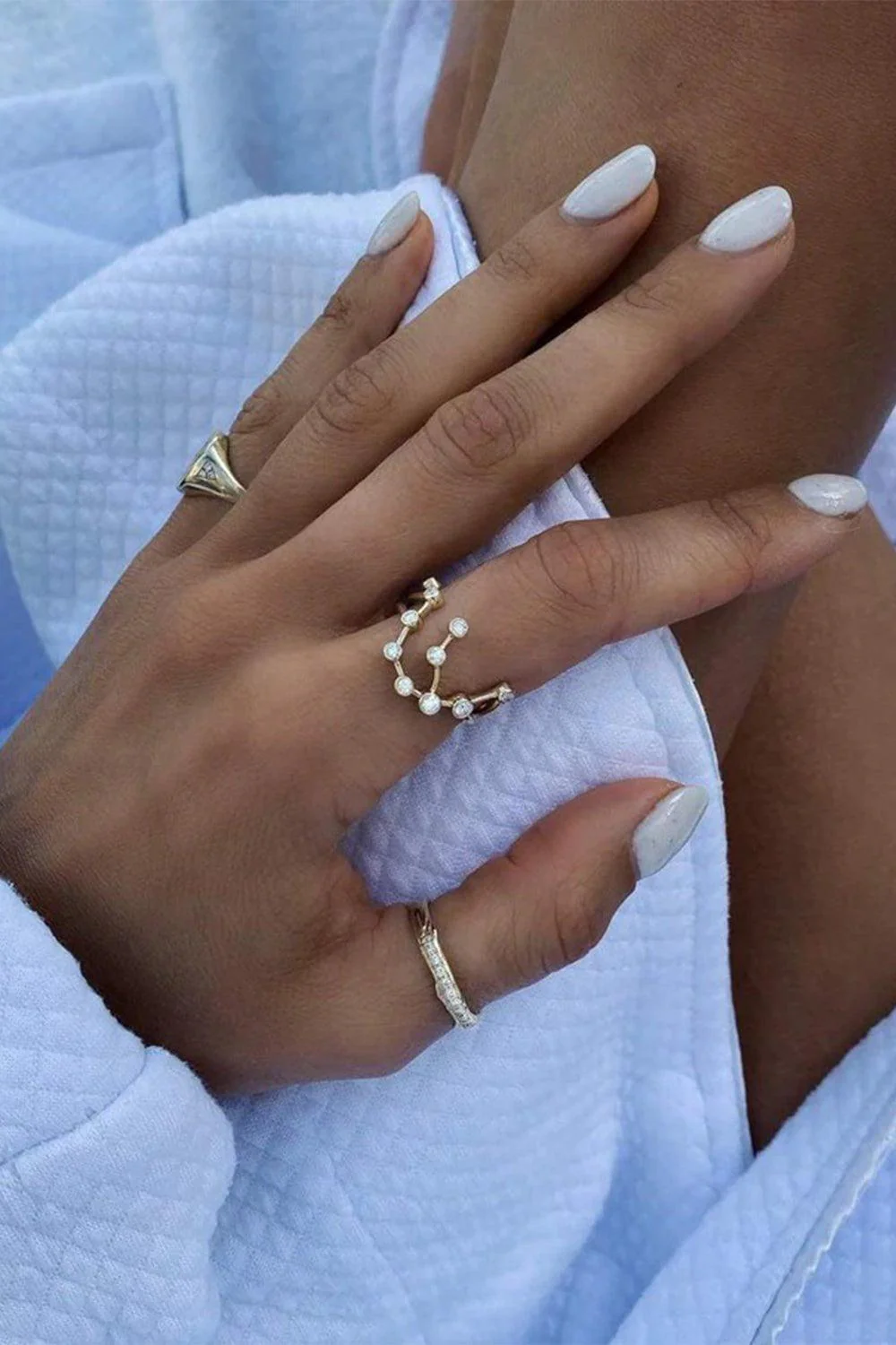Diamond Aquarius Constellation Ring - Image 2