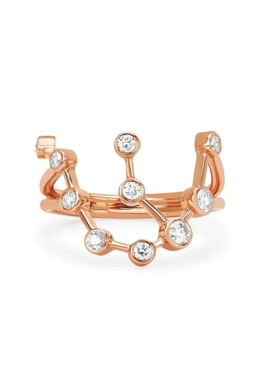 Diamond Aquarius Constellation Ring - Image 4