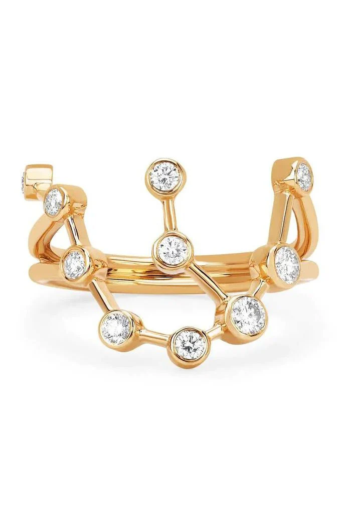 Diamond Aquarius Constellation Ring - Image 5