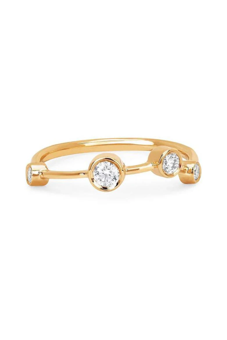 Diamond Aries Constellation Ring