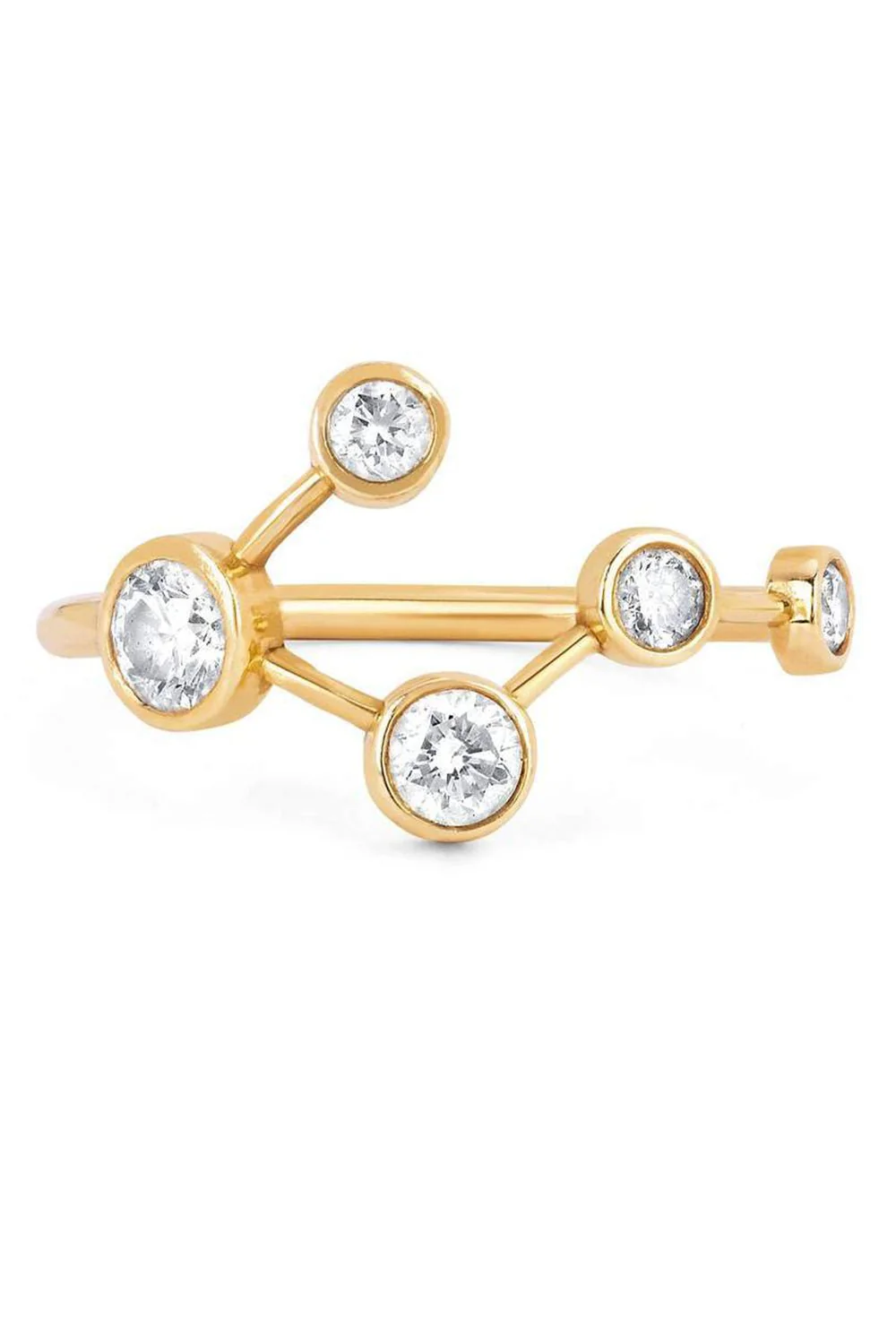Diamond Big Dipper Constellation Ring