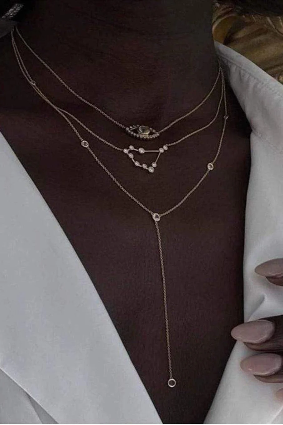 Diamond Capricorn Constellation Necklace - Image 2