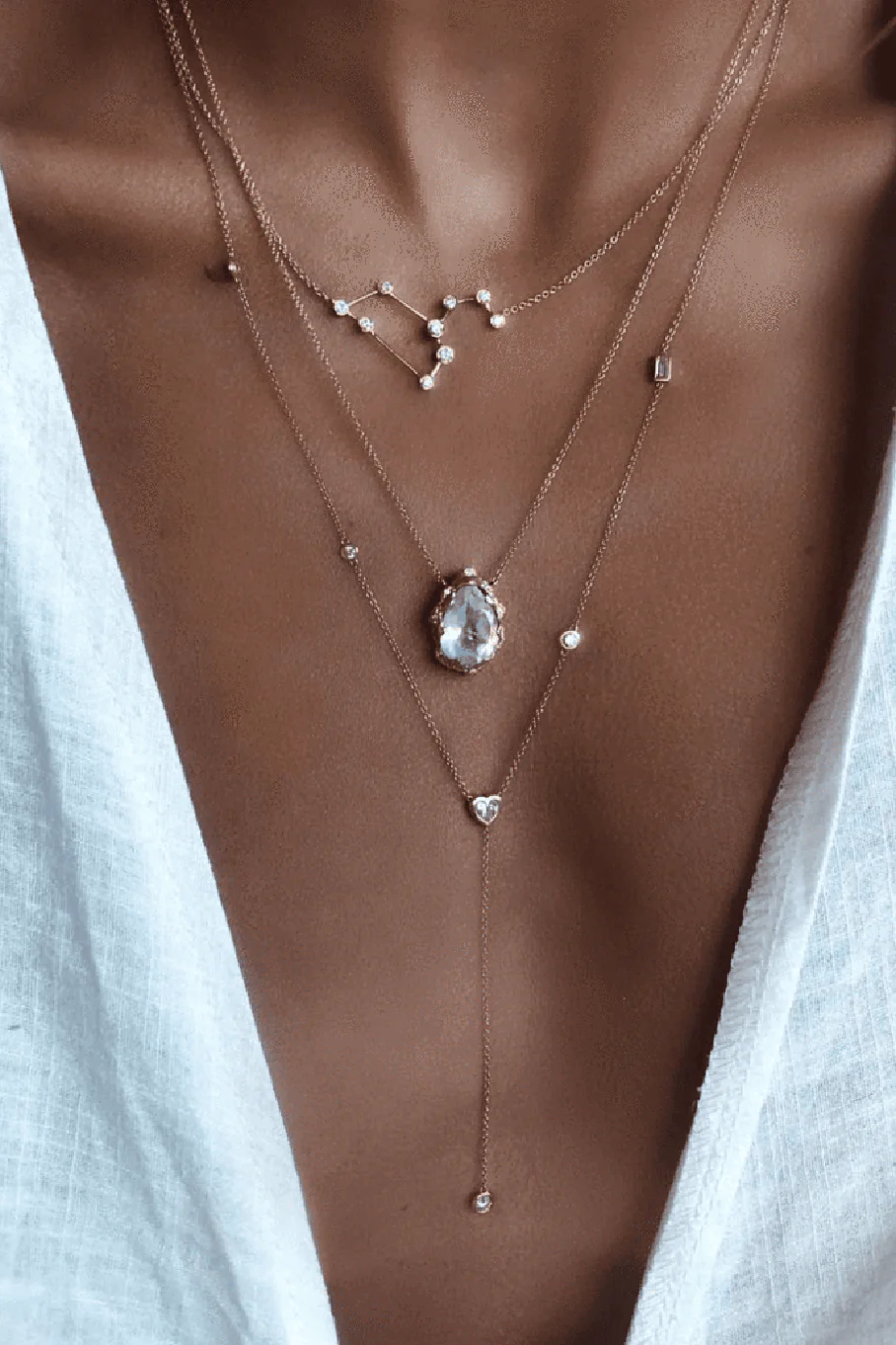 Diamond Leo Constellation Necklace - Image 2