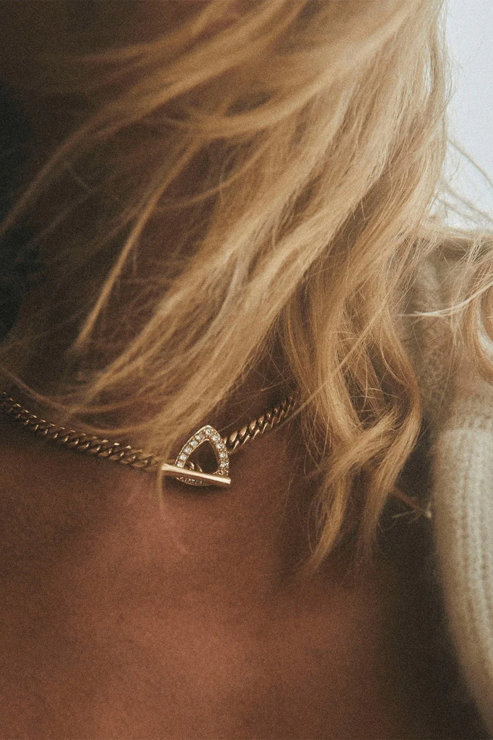Diamond Trillion Toggle Choker - Image 2