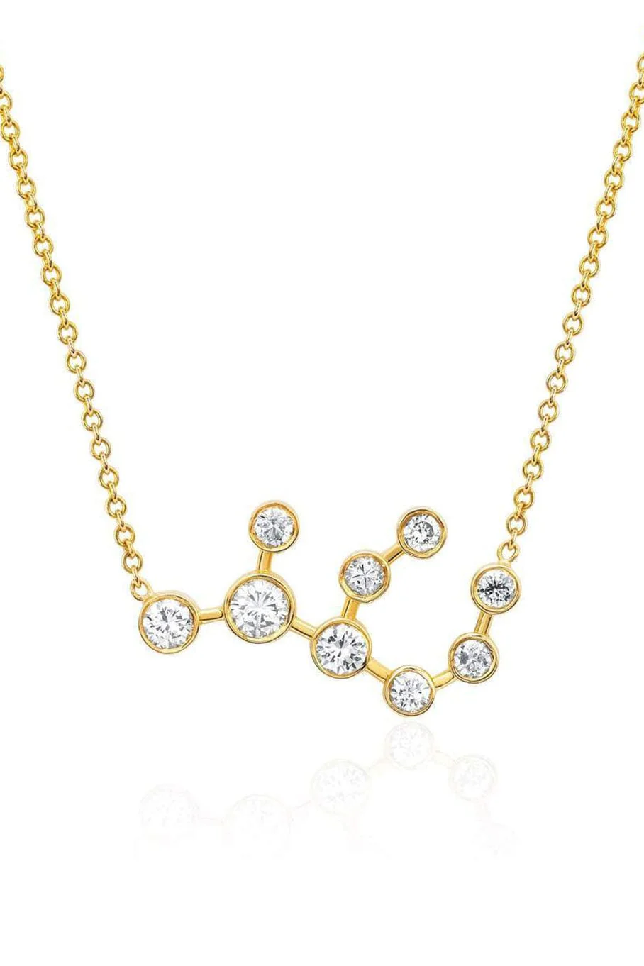 Diamond Virgo Constellation Necklace