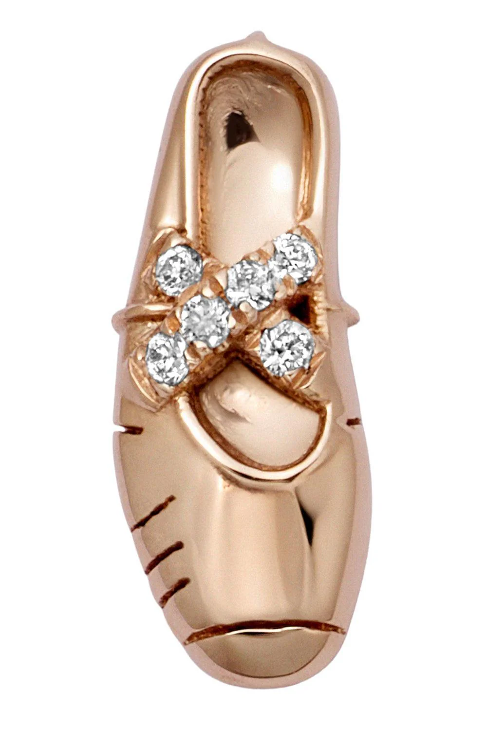 Diamond Ballet Shoe Charm