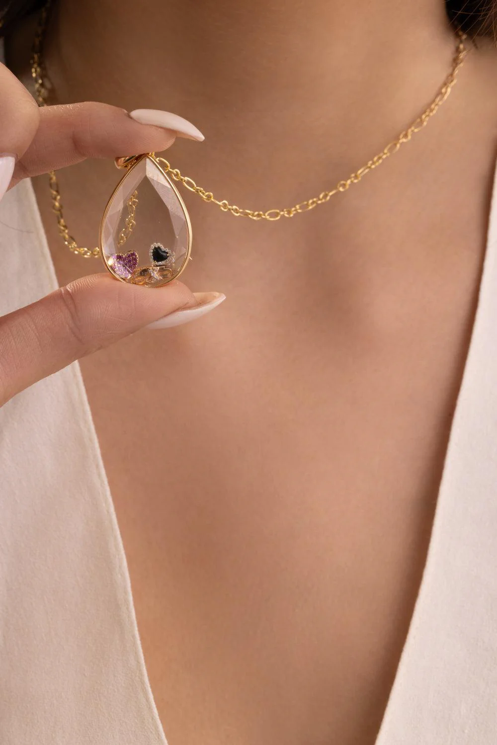 Black Eclipse Heart Charm - Image 4