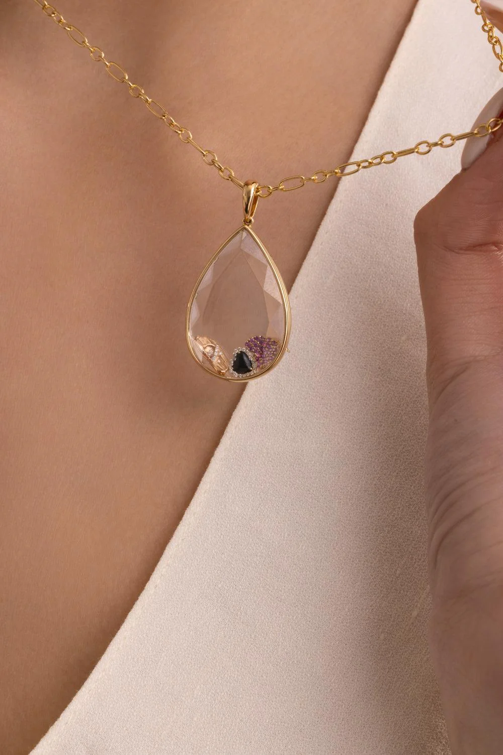 Black Eclipse Heart Charm - Image 3