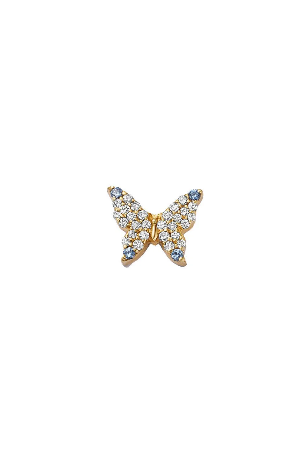 Diamond Butterfly Charm