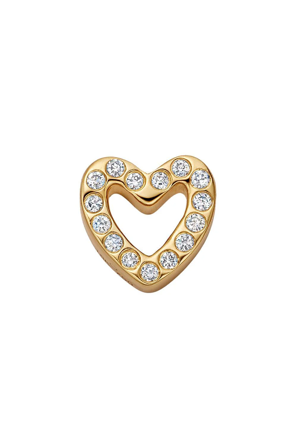 Diamond Heart Charm