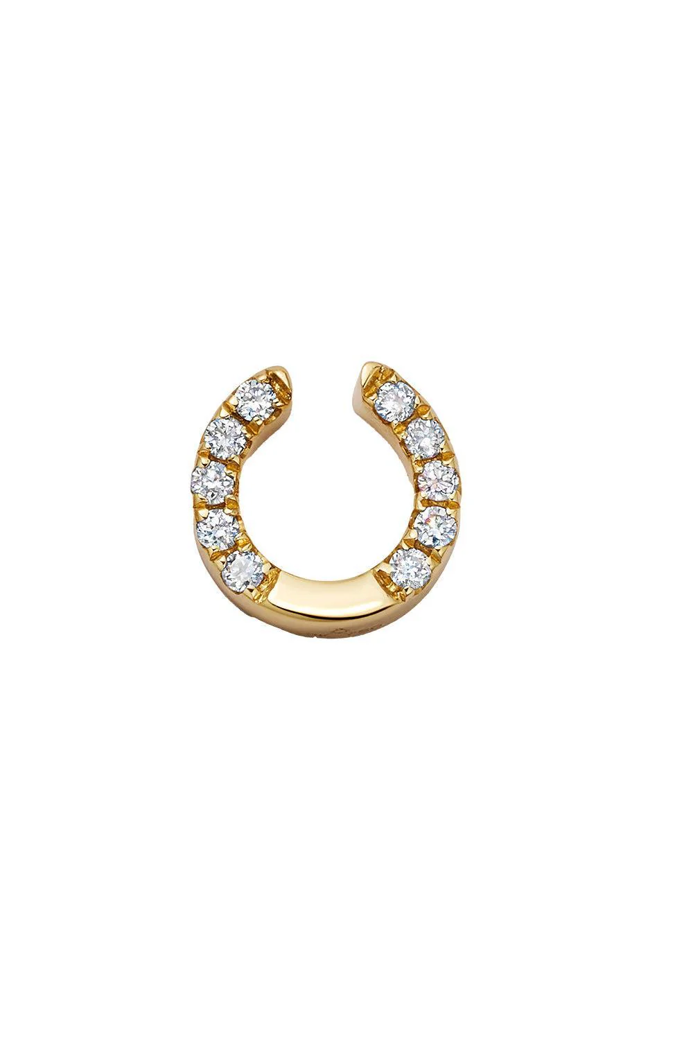 Diamond Lucky Horseshoe Charm