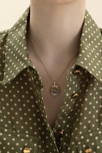 Diamond Pave Evil Eye Charm - Image 4