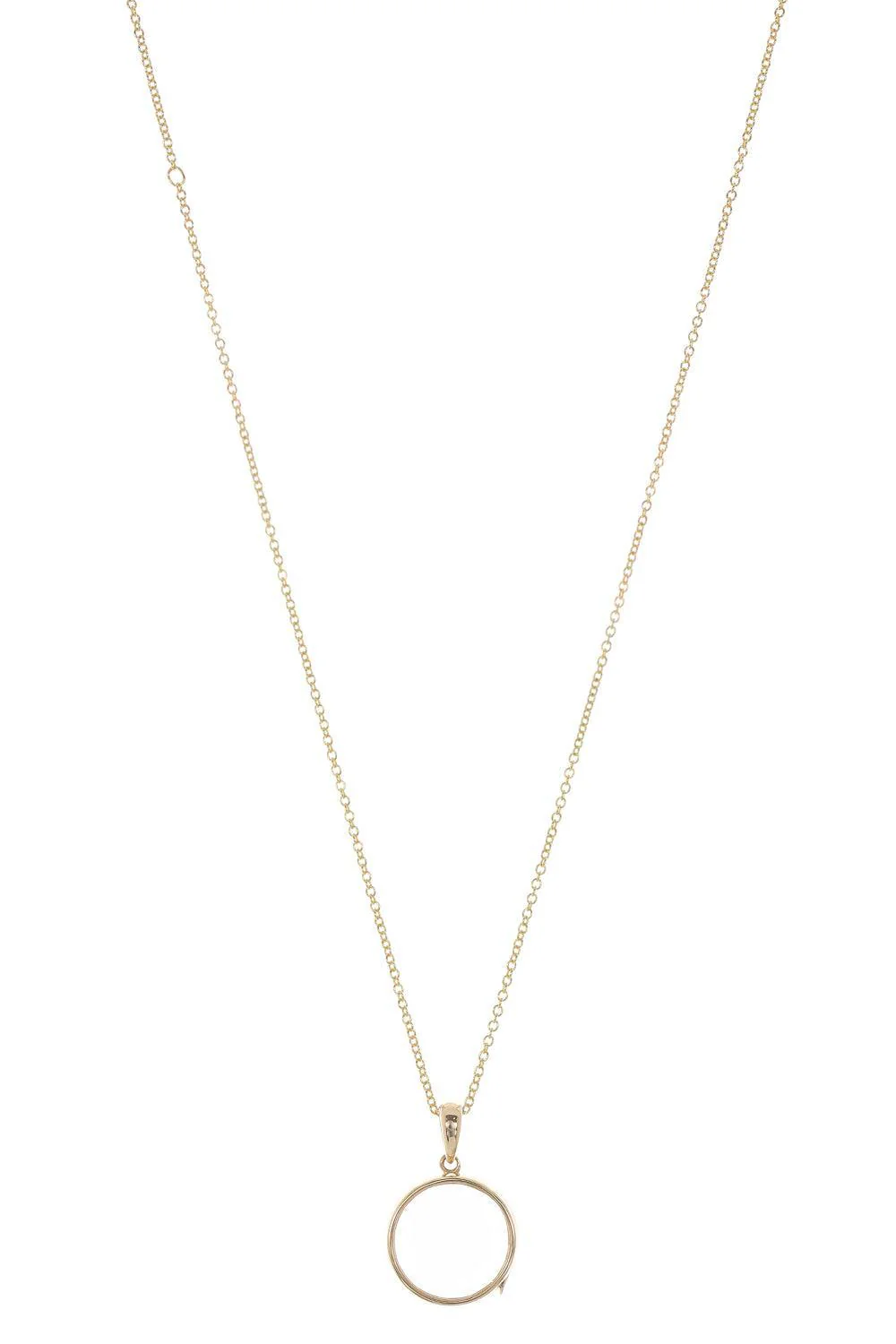 Midi Round Locket Pendant Necklace