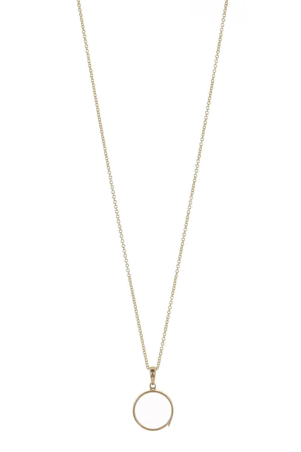 Midi Round Super Fine Rolo Pendant Necklace