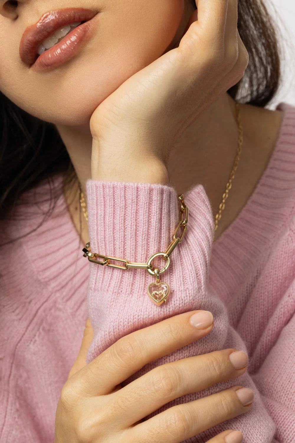 Mini Heart Locket Single Bracelet - Image 2