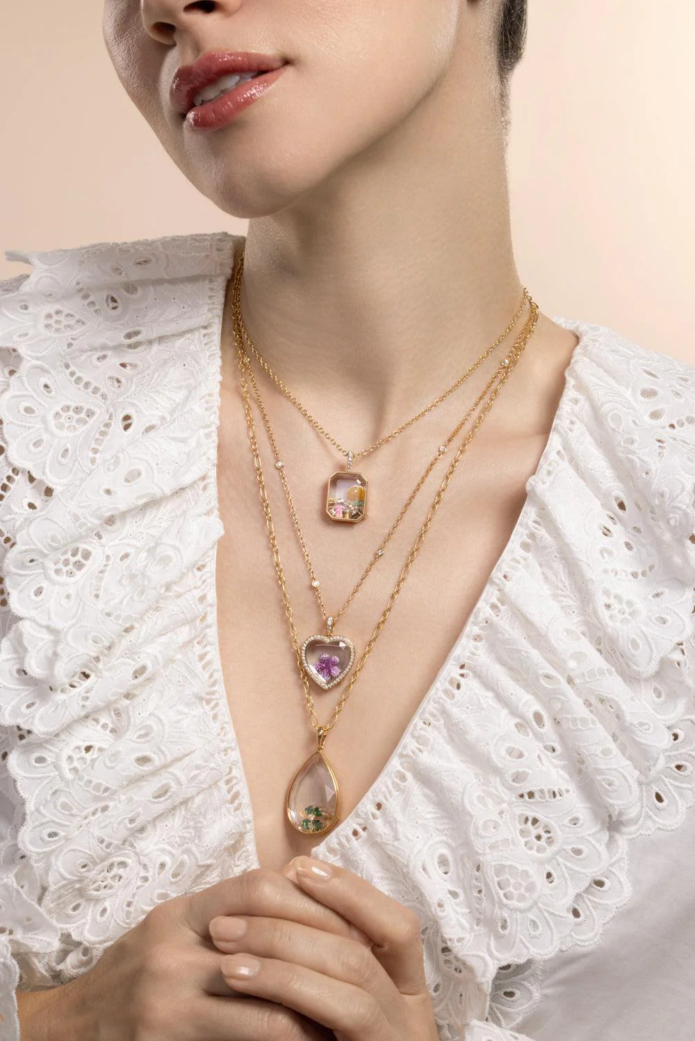 Nova Teardrop Locket Necklace - Image 5