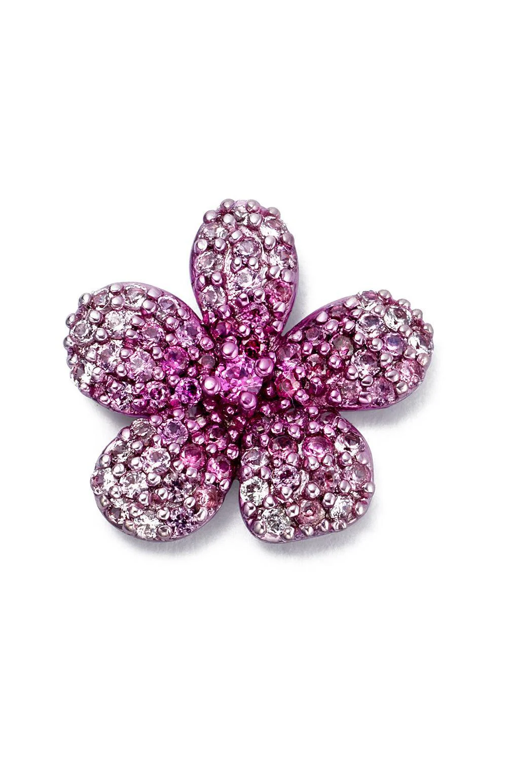 Pink Sapphire Blooming Blossom Charm