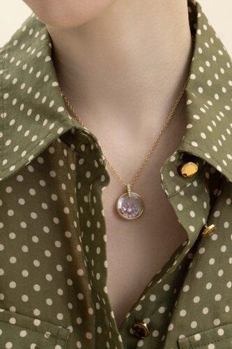 Pink Sapphire Full Bloom Charm - Image 4