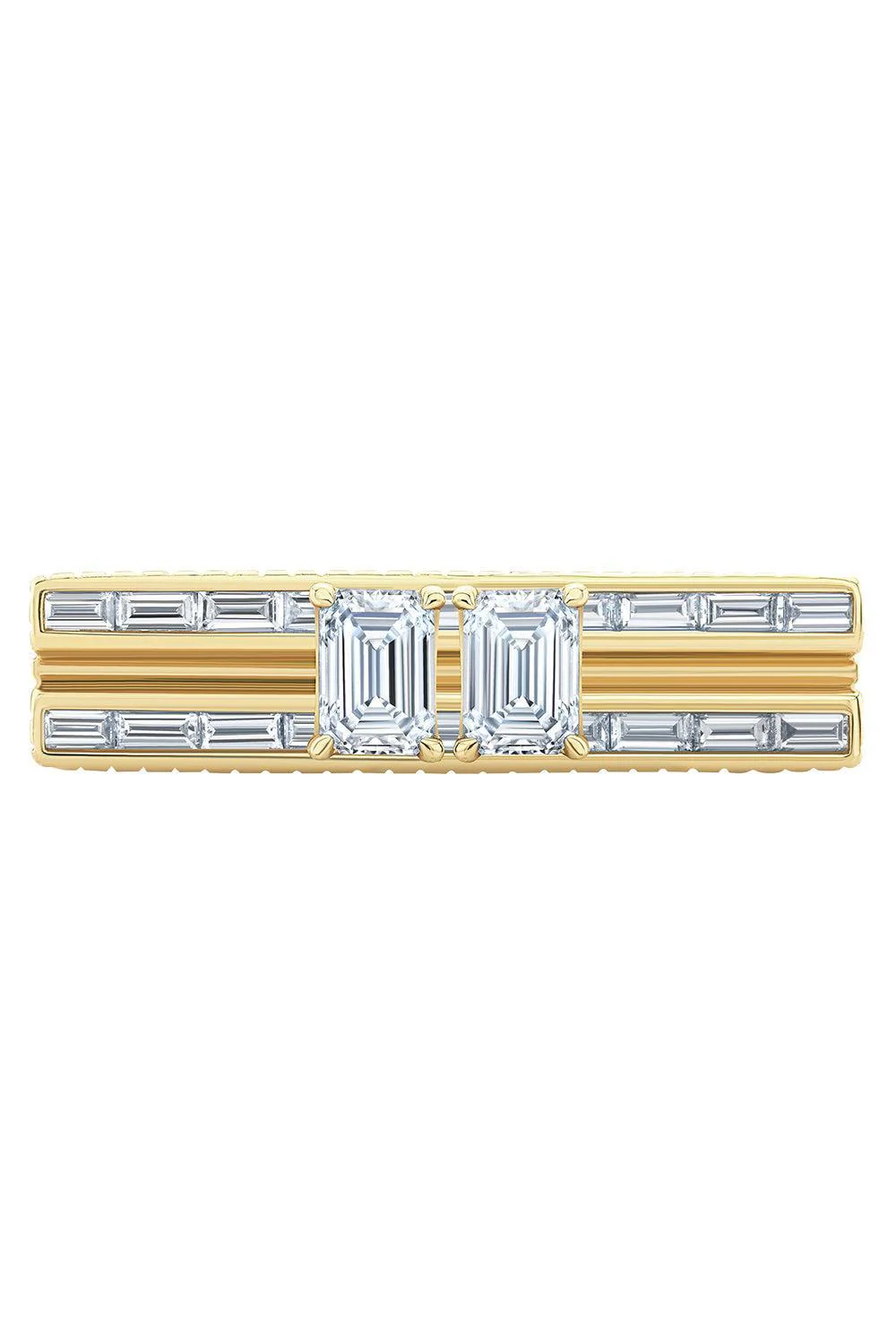 Diamond Double Blade Ring
