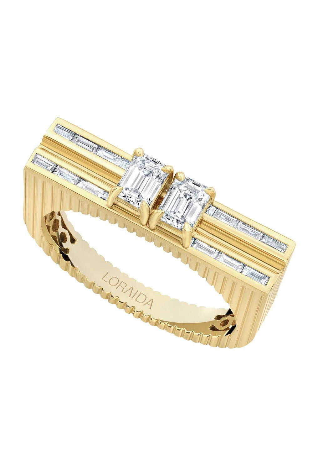 Diamond Double Blade Ring - Image 2