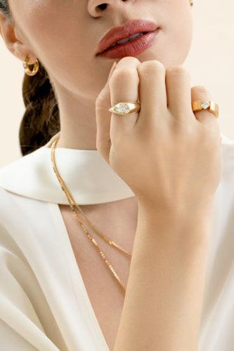 Diamond Mini Eres Ring - Image 4
