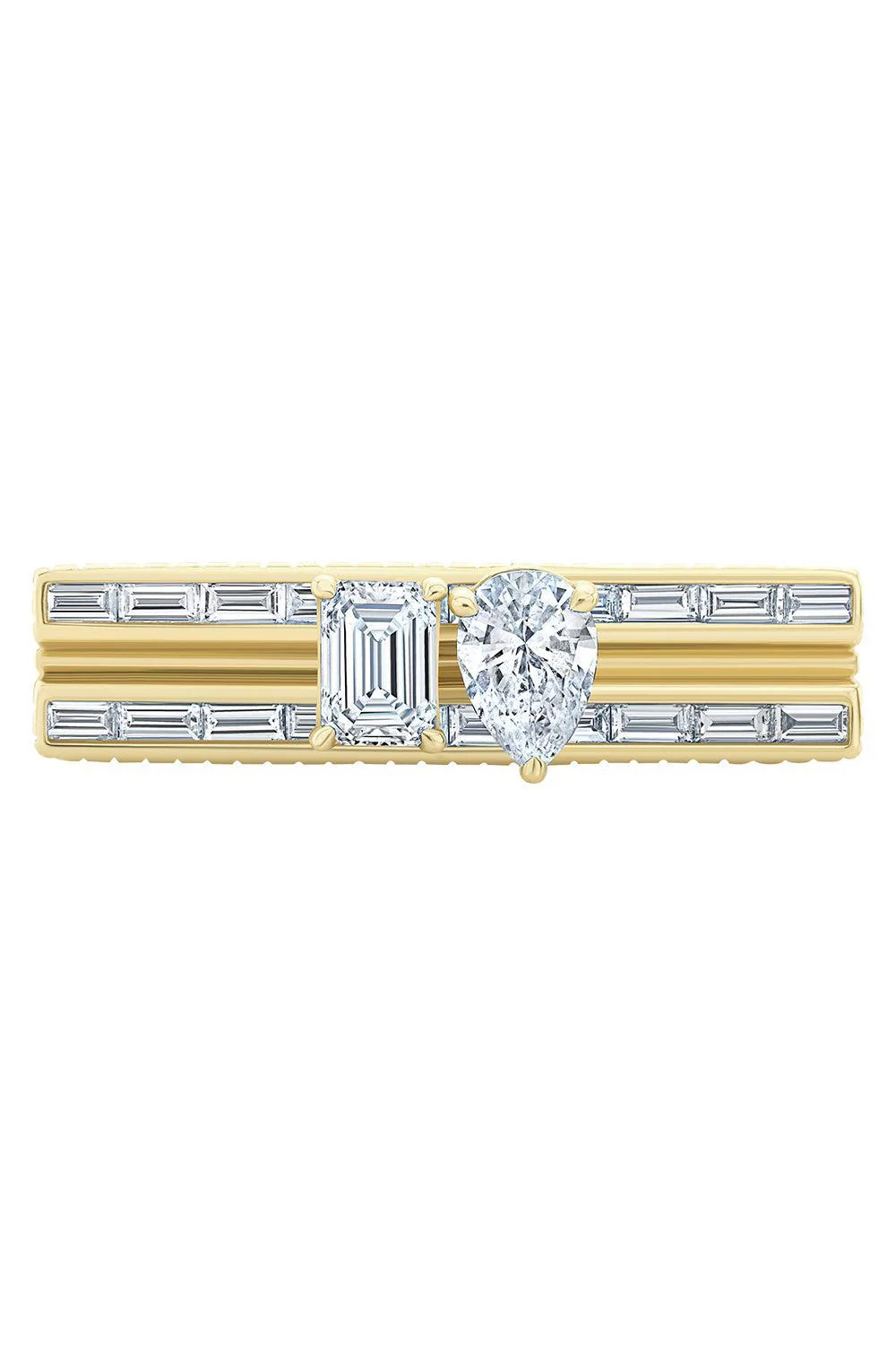 Diamond Pear Blade Ring