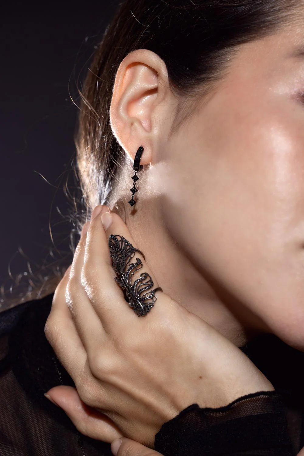 Baby Peacock Feather Ring - Image 5