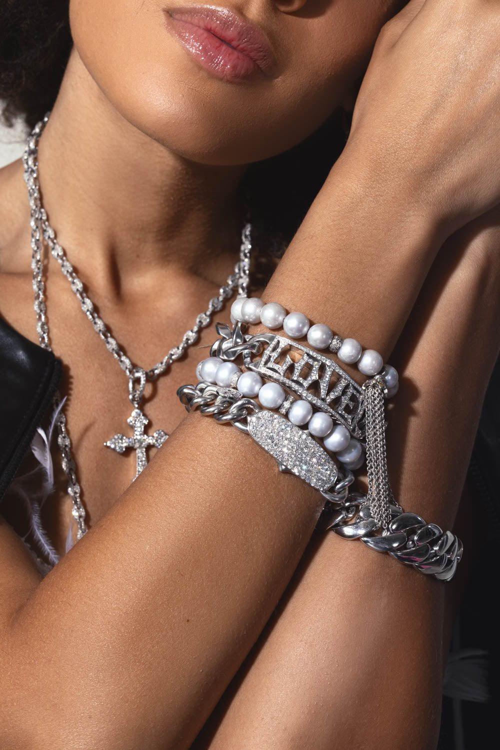 Diamond Love ID Bracelet - Image 4