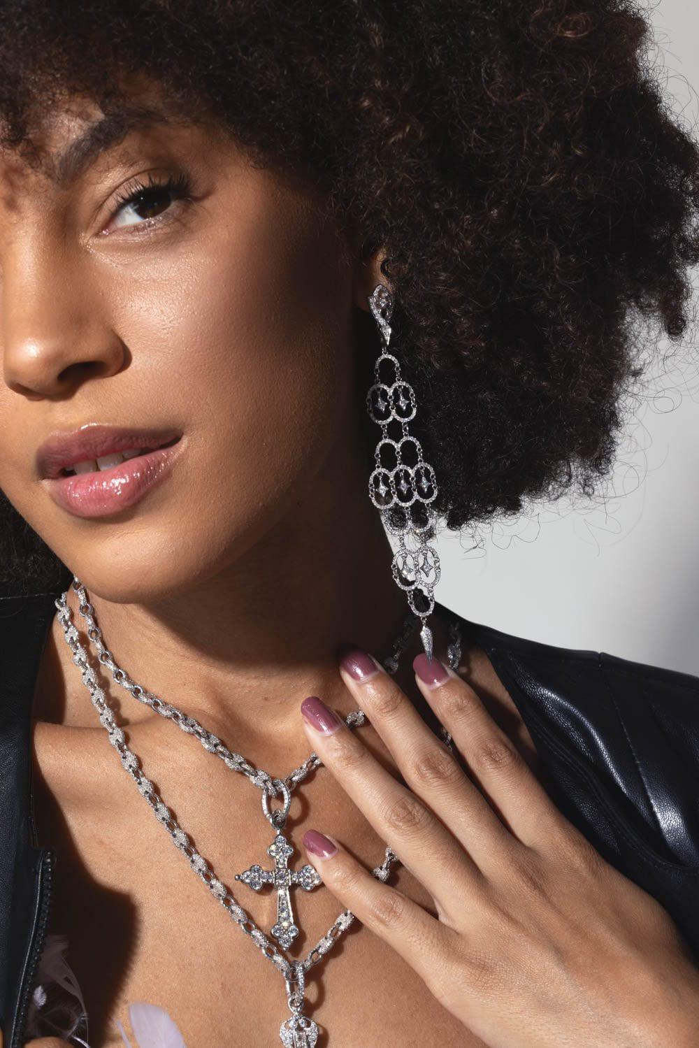 Diamond Polina Earrings - Image 3