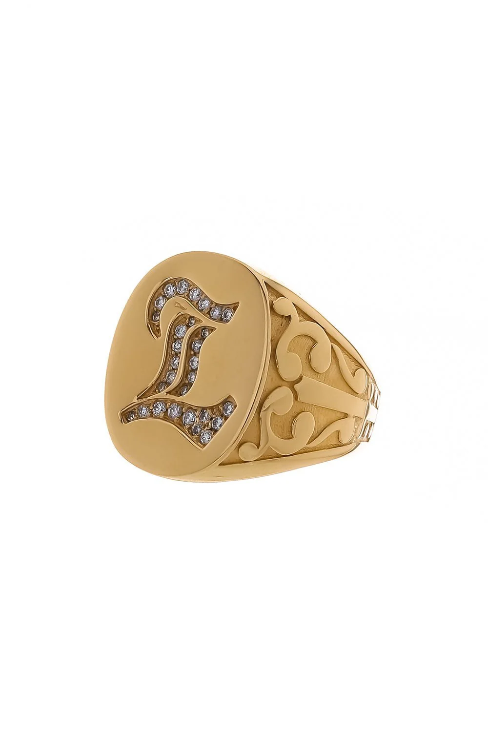 Letter Signet Ring - Image 4